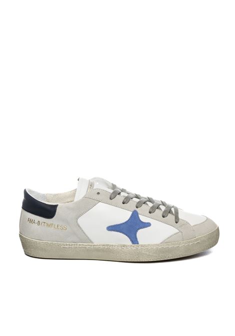 White/blue time sneaker AMA BRAND DELUXE | TIME U4614-BIA/BLU